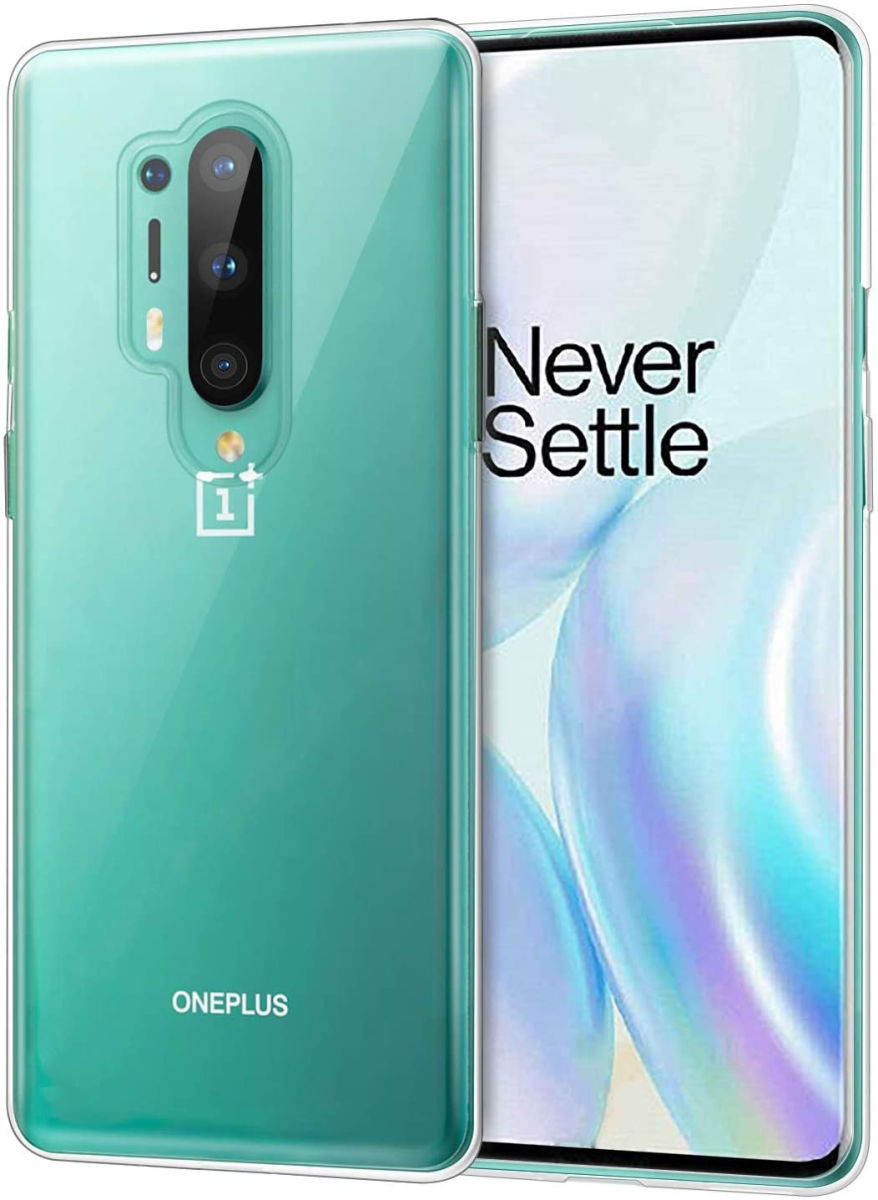 OnePlus 8 Pro Hoesje Dun TPU Transparant afbeelding 1