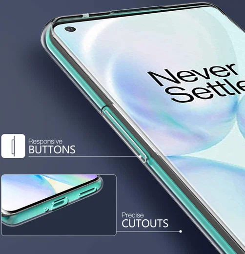 OnePlus 8 Pro Hoesje Dun TPU Transparant afbeelding 5