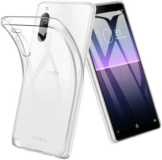 Sony Xperia 10 II Hoesje Dun TPU Transparant afbeelding 1