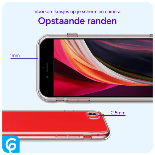 Apple iPhone SE (2020/2022) Hoesje Dun TPU Back Cover Transparant afbeelding 3