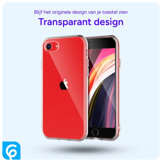 Apple iPhone SE (2020/2022) Hoesje Dun TPU Back Cover Transparant afbeelding 4