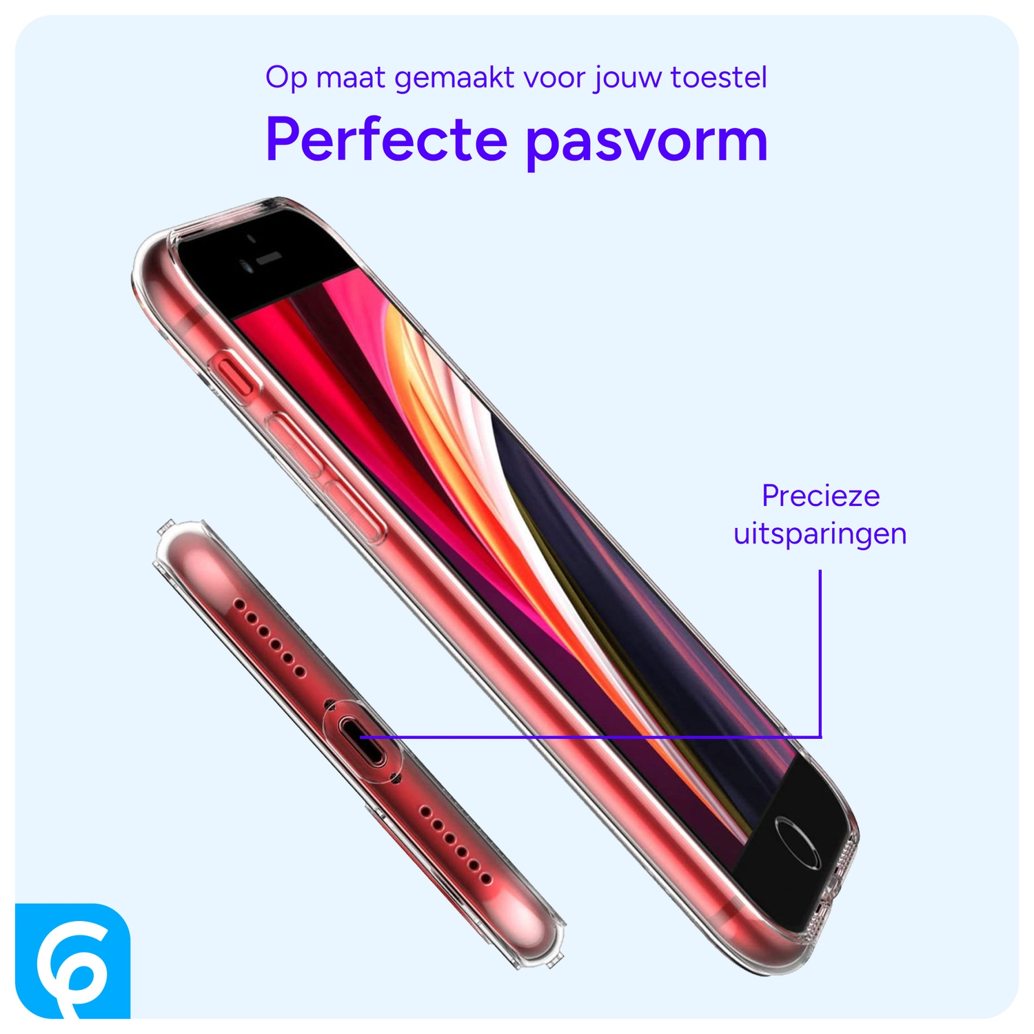 Apple iPhone SE (2020/2022) Hoesje Dun TPU Back Cover Transparant afbeelding 5