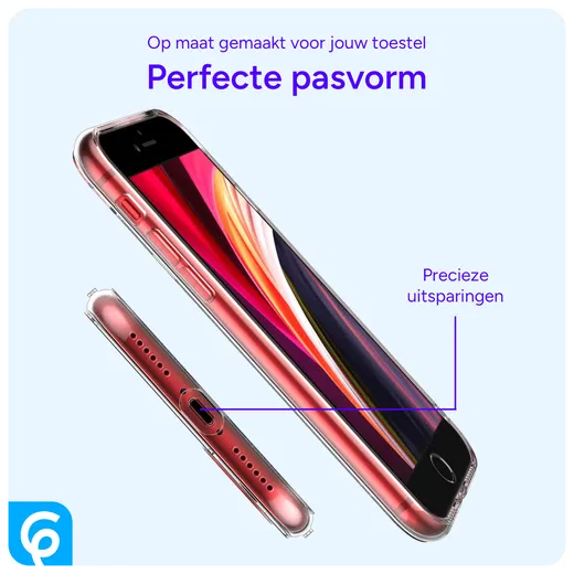 Apple iPhone SE (2020/2022) Hoesje Dun TPU Back Cover Transparant afbeelding 5
