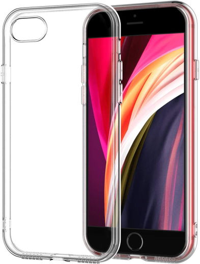 Apple iPhone SE (2020/2022) Hoesje Dun TPU Back Cover Transparant afbeelding 1