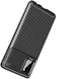 Samsung Galaxy A41 Hoesje Geborsteld Carbon Zwart afbeelding 6