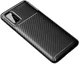 Samsung Galaxy A41 Hoesje Geborsteld Carbon Zwart afbeelding 2