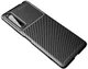 Sony Xperia 1 II Hoesje Siliconen Carbon TPU Back Cover Zwart afbeelding 1