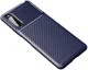 Sony Xperia 10 II Siliconen Carbon Hoesje Blauw afbeelding 1