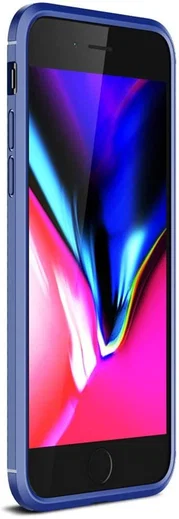 Apple iPhone SE (2020/2022) Hoesje Siliconen Carbon Blauw afbeelding 4