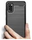 Samsung Galaxy A41 Geborsteld TPU Hoesje Zwart afbeelding 4