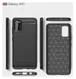 Samsung Galaxy A41 Geborsteld TPU Hoesje Zwart afbeelding 9