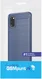 Samsung Galaxy A41 Geborsteld TPU Hoesje Blauw afbeelding 2