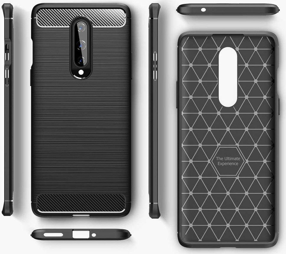 OnePlus 8 Hoesje Geborsteld TPU Flexibele Back Cover Rood afbeelding 9