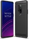 OnePlus 8 Pro Geborsteld TPU Hoesje Zwart afbeelding 1