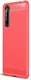 Sony Xperia 1 II Geborsteld TPU Hoesje Rood afbeelding 1