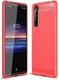Sony Xperia 1 II Geborsteld TPU Hoesje Rood afbeelding 4