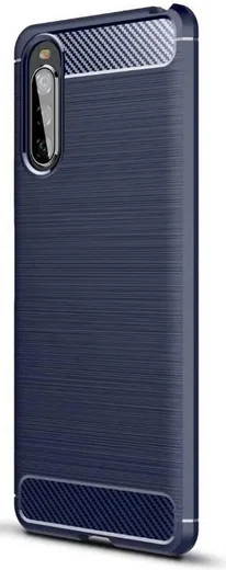 Sony Xperia 10 II Geborsteld TPU Hoesje Blauw afbeelding 1