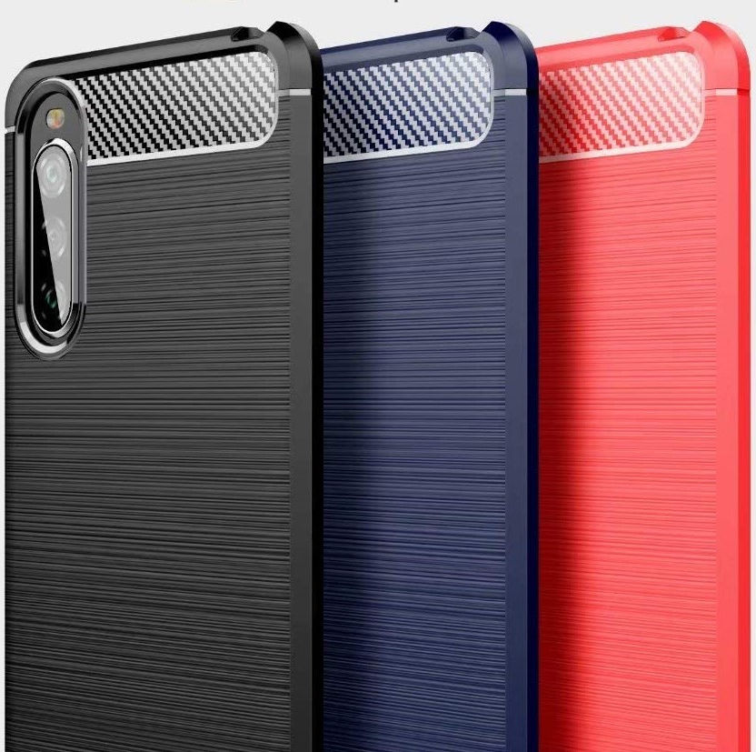 Sony Xperia 10 II Geborsteld TPU Hoesje Blauw afbeelding 6