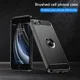 Apple iPhone SE (2020/2022) Hoesje Geborsteld TPU Back Cover Zwart afbeelding 9