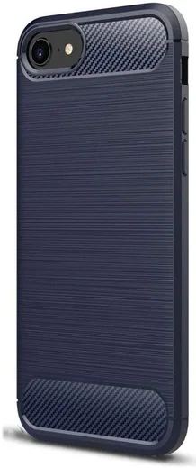 iPhone SE (2020/2022) / 8 / 7 Hoesje Geborsteld TPU Flexibel Blauw afbeelding 2