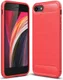 iPhone SE (2020/2022) / 8 / 7 Hoesje Geborsteld TPU Flexibel Rood afbeelding 1