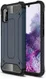 Samsung Galaxy A41 Hoesje Shock Proof Hybride Back Cover Donker Blauw afbeelding 1