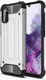Samsung Galaxy A41 Hoesje Shock Proof Hybride Back Cover Zilver afbeelding 1
