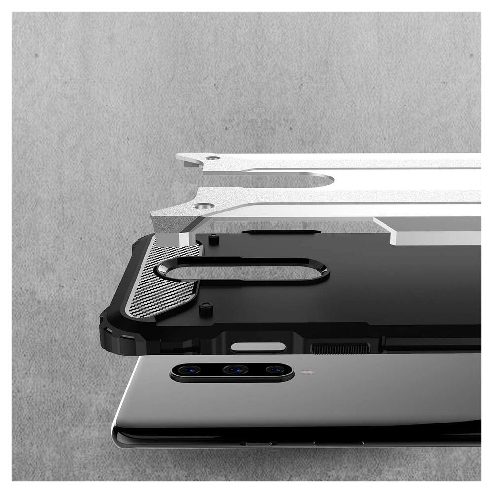OnePlus 8 Hoesje Shock Proof Hybride Back Cover Zwart afbeelding 5