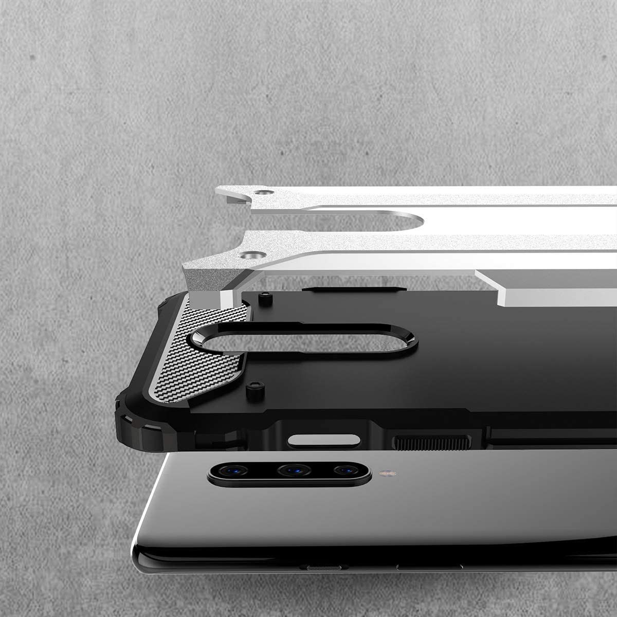 OnePlus 8 Hoesje Shock Proof Hybride Back Cover Rood afbeelding 5