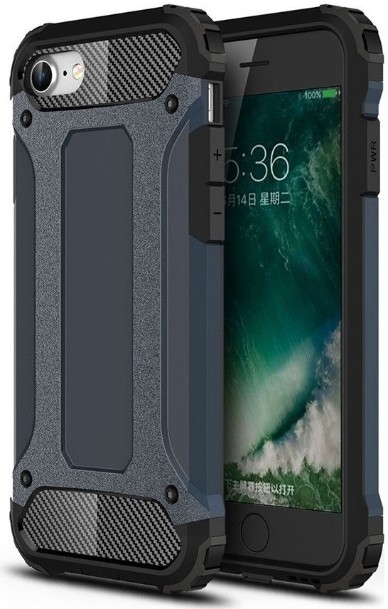 Apple iPhone SE (2020/2022) Hoesje Hybride Back Cover Donker Blauw afbeelding 1