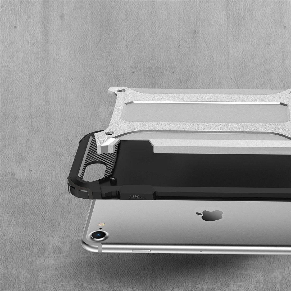 Apple iPhone SE (2020/2022) Hoesje Hybride Back Cover Donker Blauw afbeelding 5