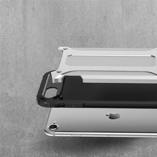 Apple iPhone SE (2020/2022) Hoesje Hybride Back Cover Donker Blauw afbeelding 5