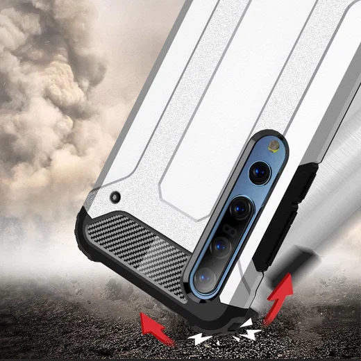 Xiaomi Mi 10 / Mi 10 Pro Hoesje Shock Proof Hybride Rood afbeelding 3