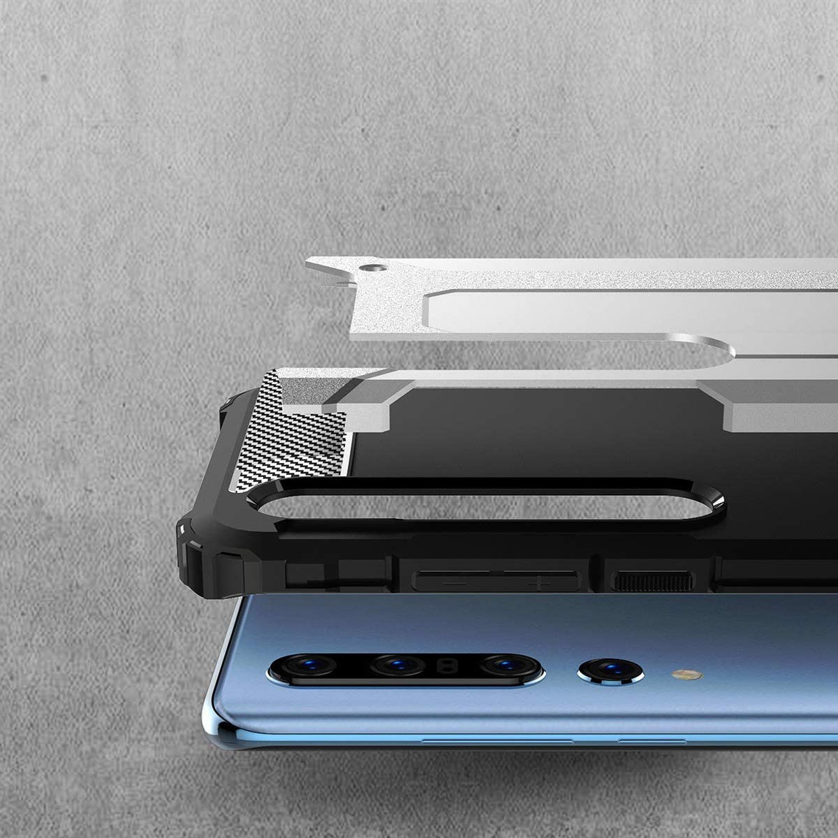 Xiaomi Mi 10 / Mi 10 Pro Hoesje Shock Proof Hybride Rood afbeelding 5