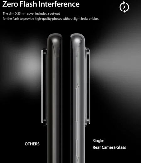 Ringke ID Tempered Glass Camera Lens Samsung Galaxy S20 Ultra (3 Pack) afbeelding 7