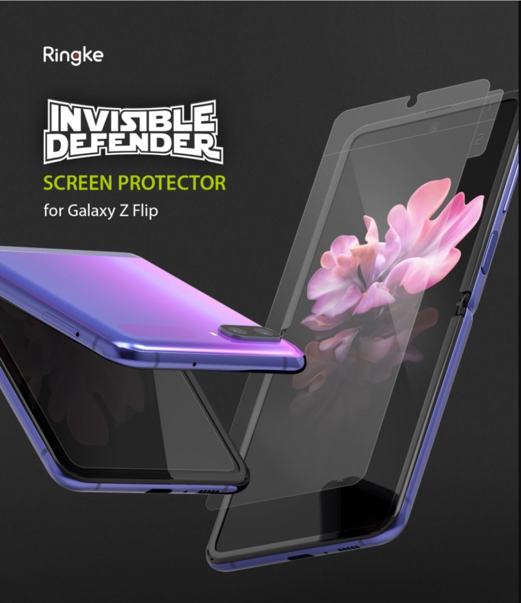 Ringke ID Full Cover Screen Protector Samsung Galaxy Z Flip [2-Pack] afbeelding 6