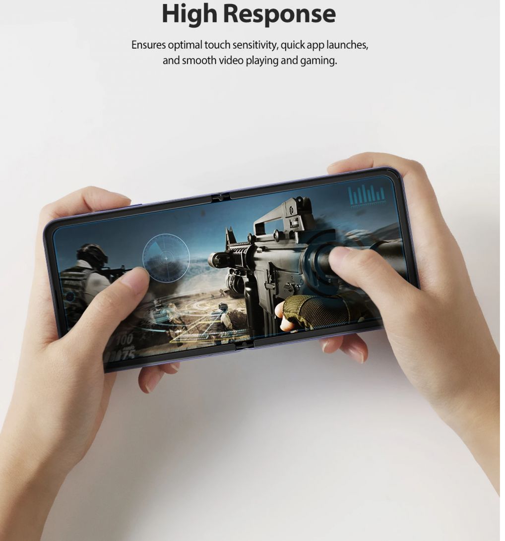 Ringke ID Full Cover Screen Protector Samsung Galaxy Z Flip [2-Pack] afbeelding 8