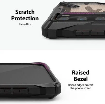 Ringke Fusion X Huawei P40 Hoesje met Camo Design Zwart afbeelding 4