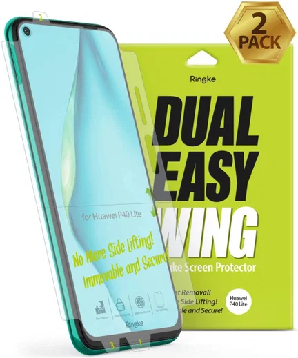 Ringke Dual Easy Wing Huawei P40 Lite Screenprotector (Duo Pack) afbeelding 1