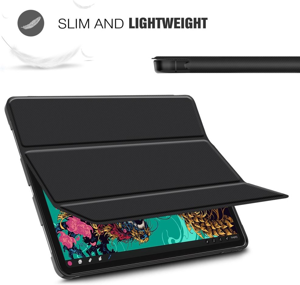 Apple iPad Pro 11 (2018/2020/2021) Hoes Tri-Fold Book Case Zwart afbeelding 13