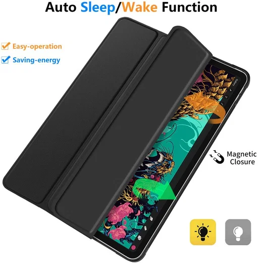 Apple iPad Pro 11 (2018/2020/2021) Hoes Tri-Fold Book Case Zwart afbeelding 6