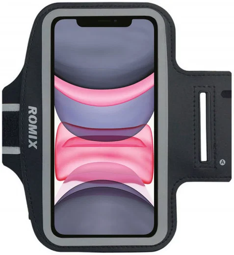 Luxe Sportarmband Universeel Hoesje voor het Hardlopen 5.5 inch Zwart afbeelding 1