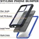 Samsung Galaxy S20 Ultra Hybride Bumper Hoesje Blauw afbeelding 3