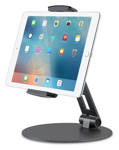 Universele 360° Verstelbare Houder Smartphone Tablet Grijs afbeelding 1