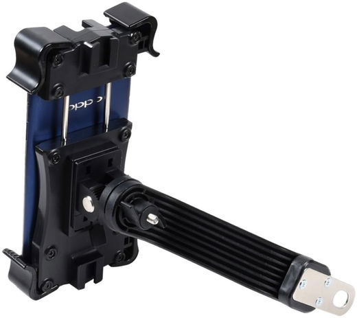 Universele Aluminium Verstelbare Motor/Scooter Telefoonhouder Spiegel Zwart afbeelding 4