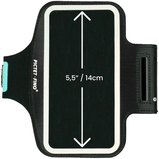 Extra Stevige Universele Sportarmband tot en met 5.5 Inch Zwart afbeelding 3