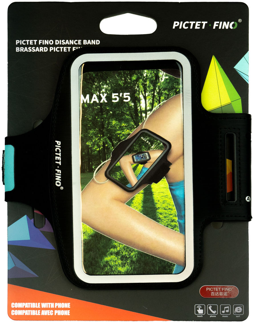 Extra Stevige Universele Sportarmband tot en met 5.5 Inch Zwart afbeelding 9