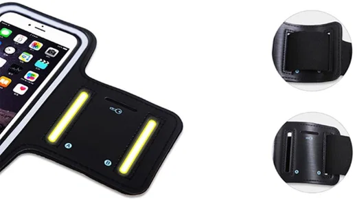 Extra Stevige Universele Sportarmband tot en met 5.5 Inch Zwart afbeelding 11