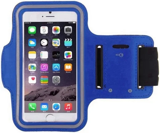 Extra Stevige Universele Sportarmband 5.5 Inch Blauw afbeelding 1