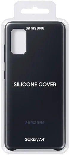 Origineel Samsung Galaxy A41 Hoesje Silicone Back Cover Zwart afbeelding 6